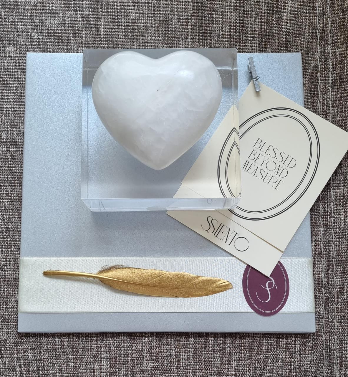 CORAZÓN SENCILLO DE PIEDRA ONIX 3D