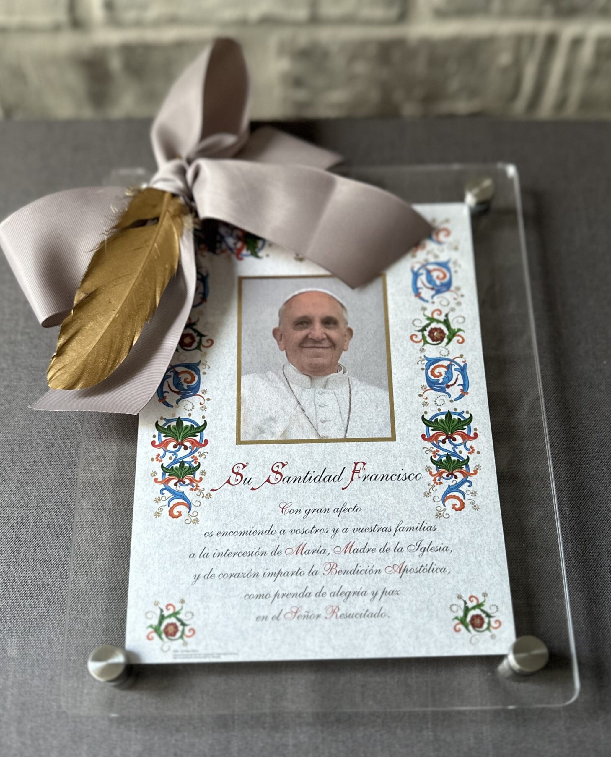 BENDICIÓN FAMILIAR PAPAL