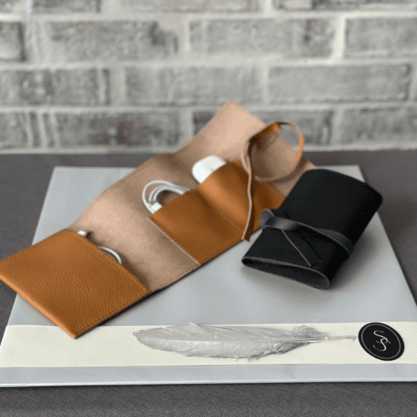 Portacables de piel