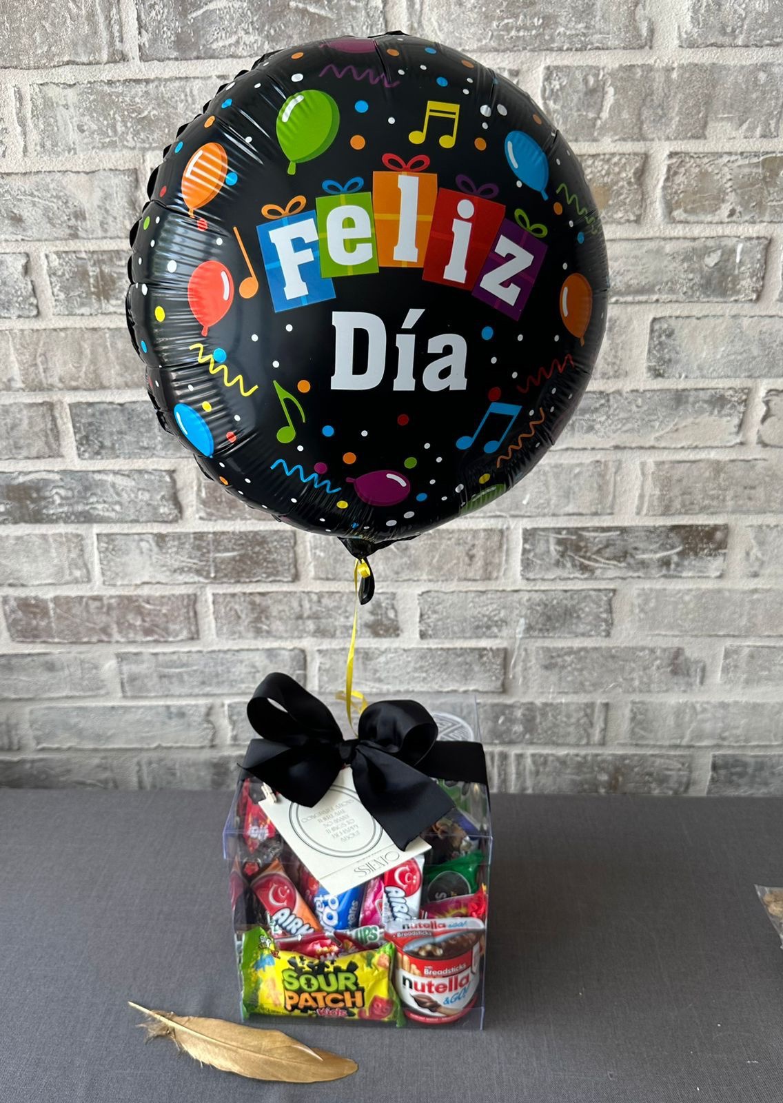 Caja Transparente Dulces Americanos con Globo