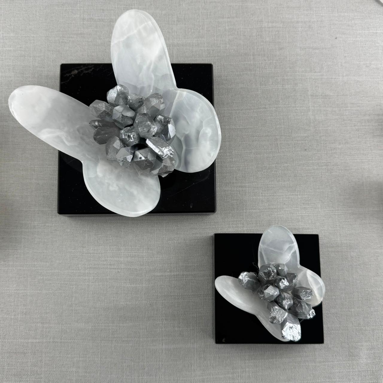 MARIPOSA DE ÓNIX CON CUARZOS - Imagen 5