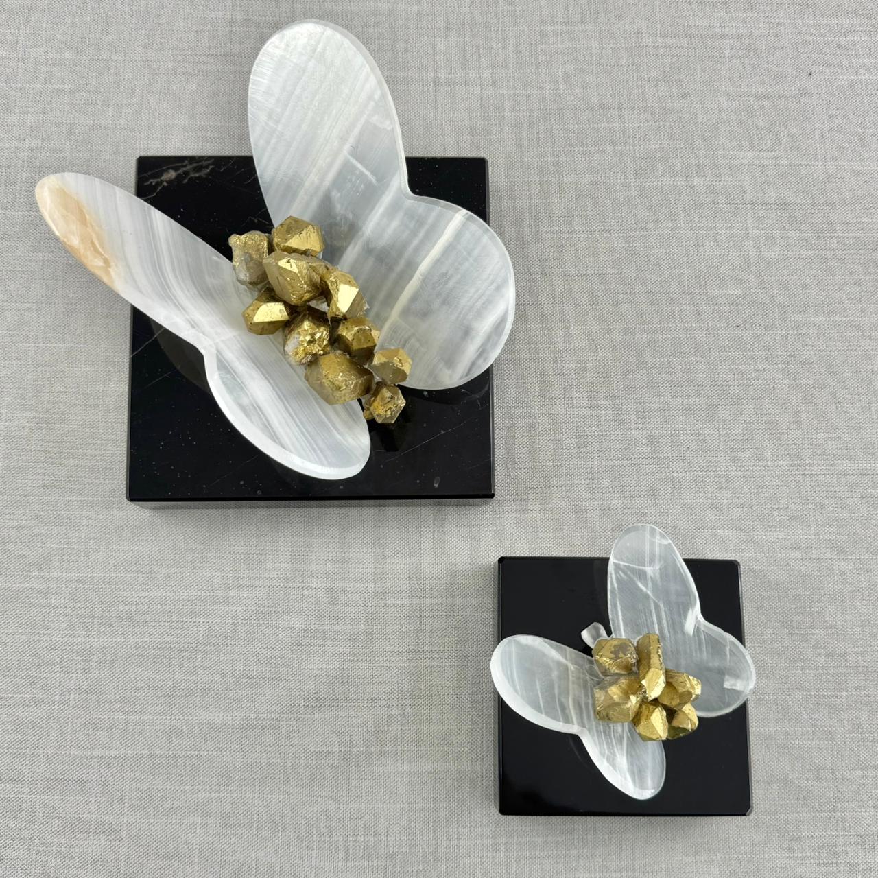 MARIPOSA DE ÓNIX CON CUARZOS - Imagen 6