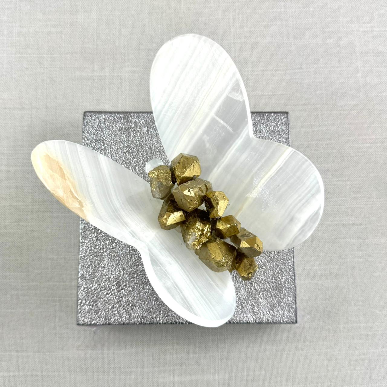 MARIPOSA DE ÓNIX CON CUARZOS - Imagen 3