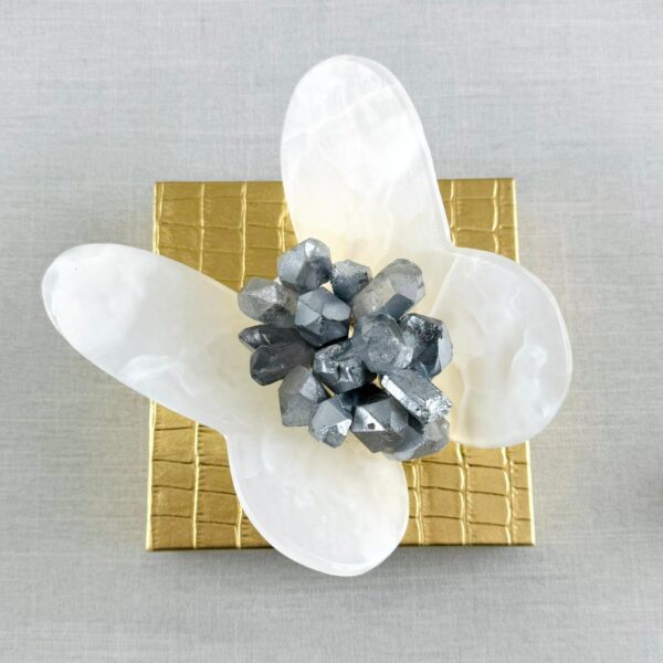 MARIPOSA DE ONIX CON CUARZOS - Imagen 4