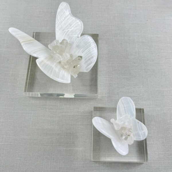 MARIPOSA DE ONIX CON CUARZOS - Imagen 7