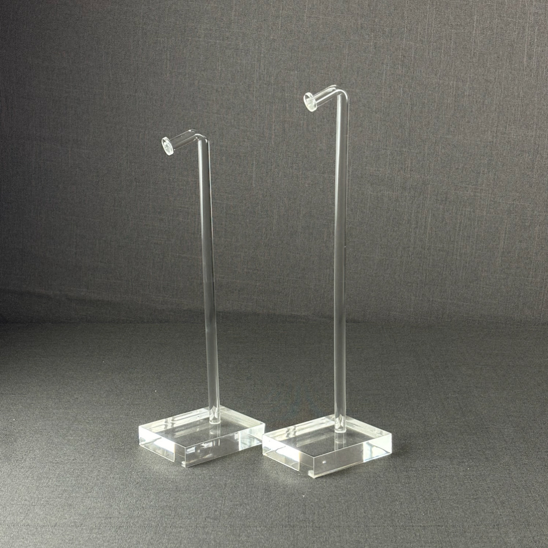 thumbnail image 2 of Buy Bulk Displays Small Acrylic Pedestal Set Of 3 – Made In USA 2 of 5