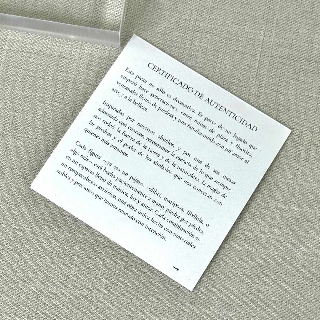 COLIBRIS CON CUARZOS Y BASE DE ACRÍLICO - Imagen 3