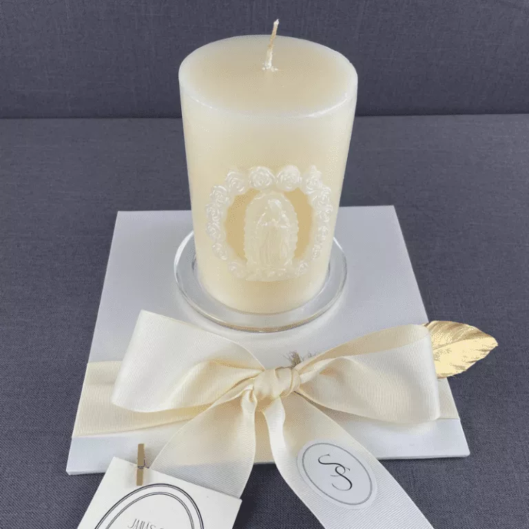 CIRIO DE VIRGEN Y ROSAS CON OLOR - Imagen 2