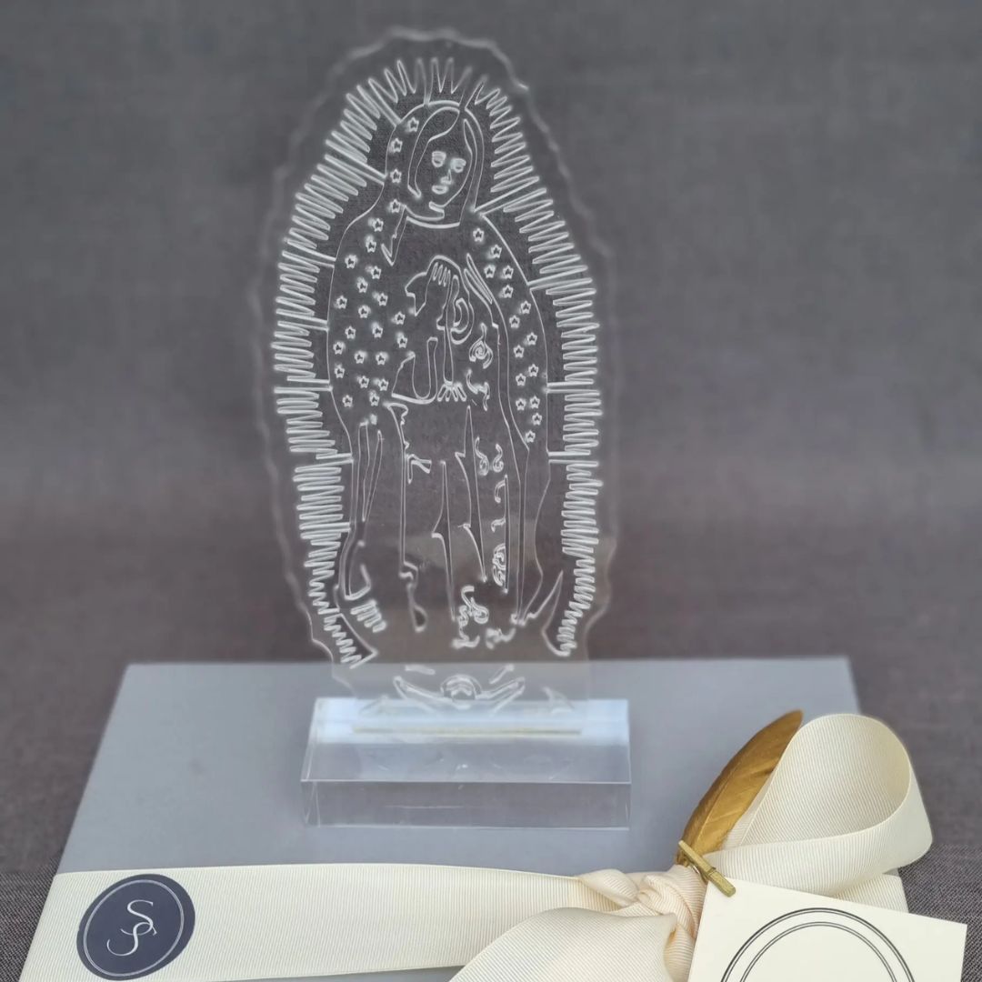 VIRGEN DE ACRÍLICO - Mediano Trasparente