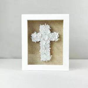 CUADRO CRUZ FLORAL