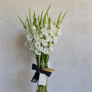 JARRÓN DE GLADEOLAS