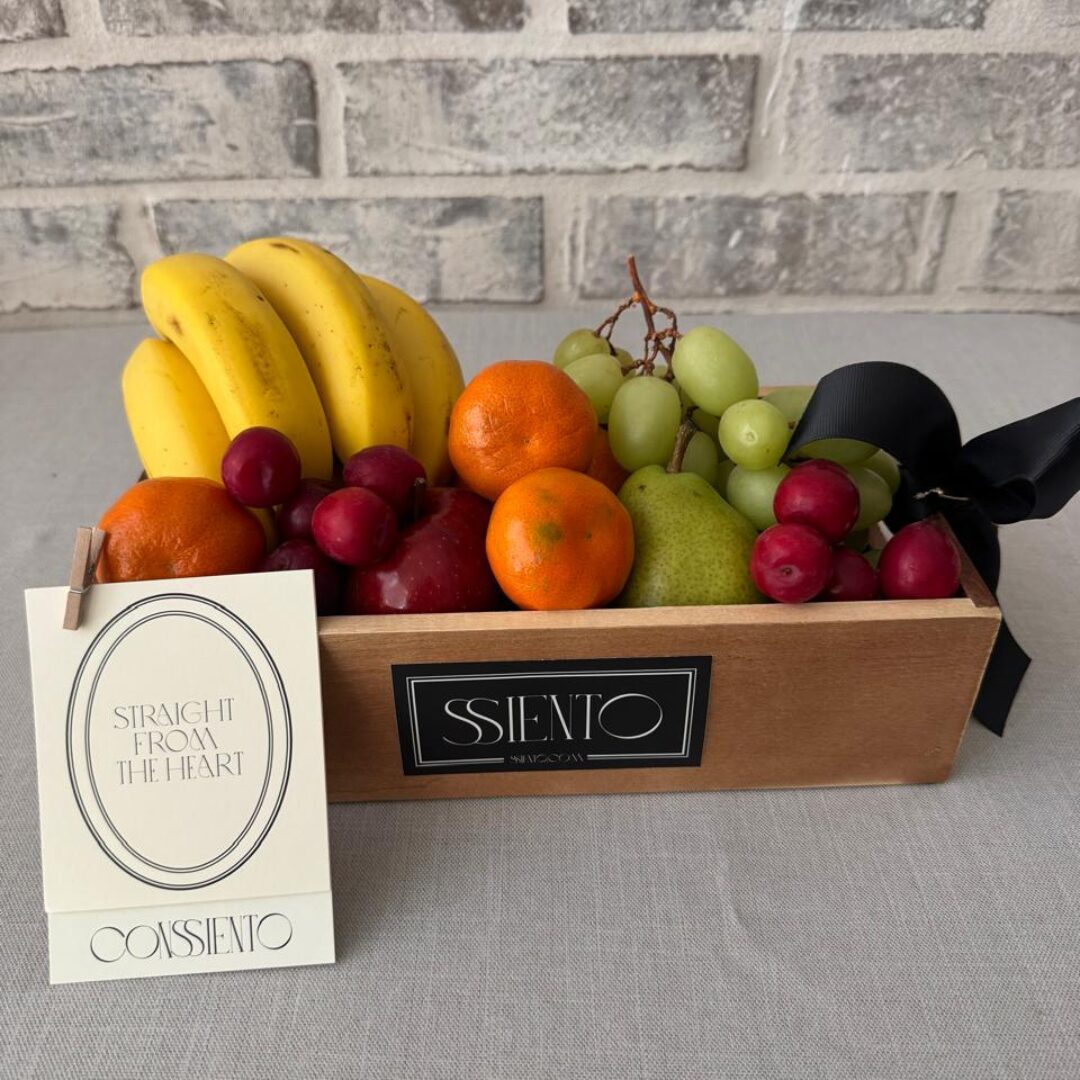 FRUTERO EN CAJA DE MADERA